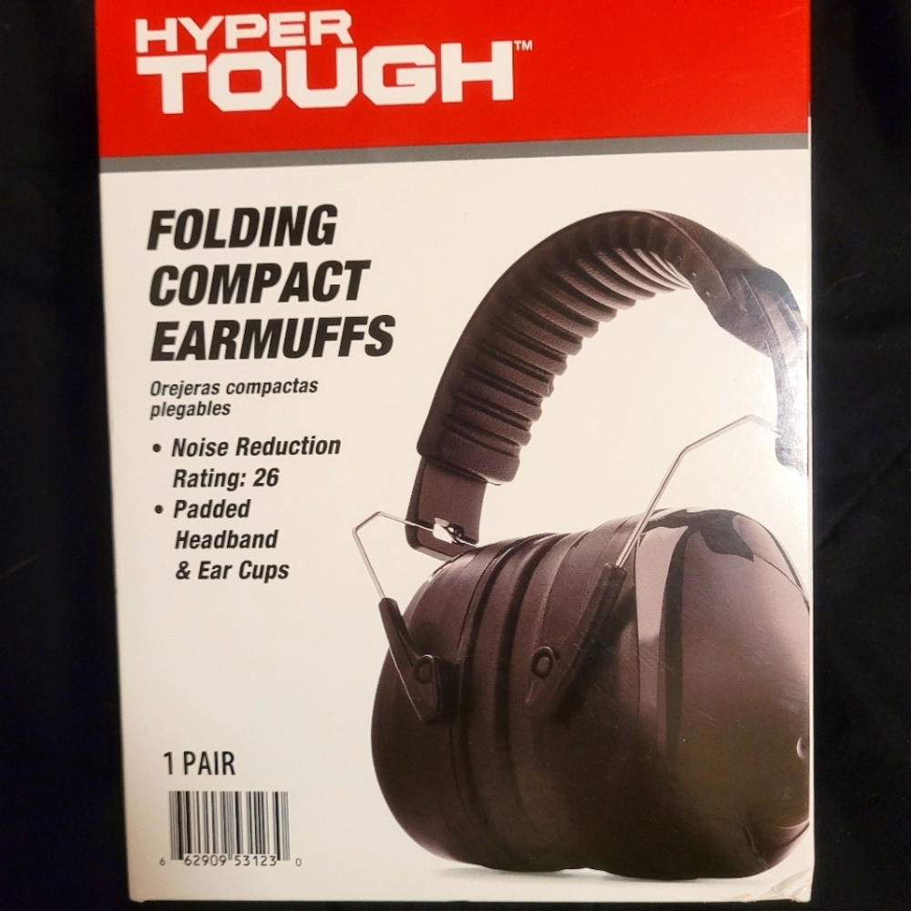 Hyper Tough Folding Compact Earmuffs
